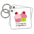 Key Chain - You Are Sweeter Than Cupcakes Designs Valentines Day