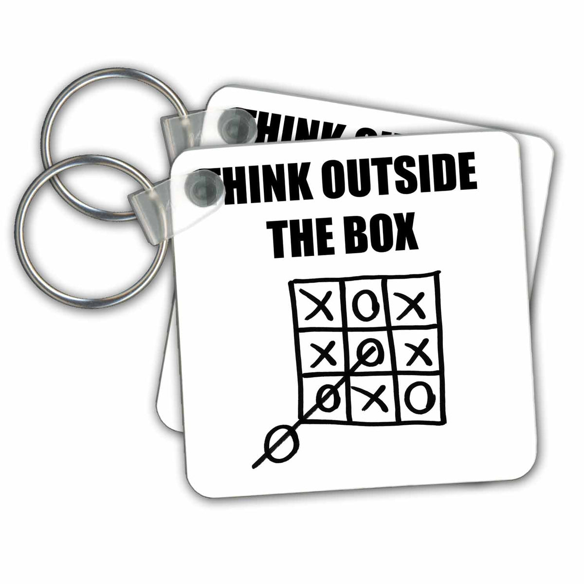 Key Chain - Think outside the box Illustrations