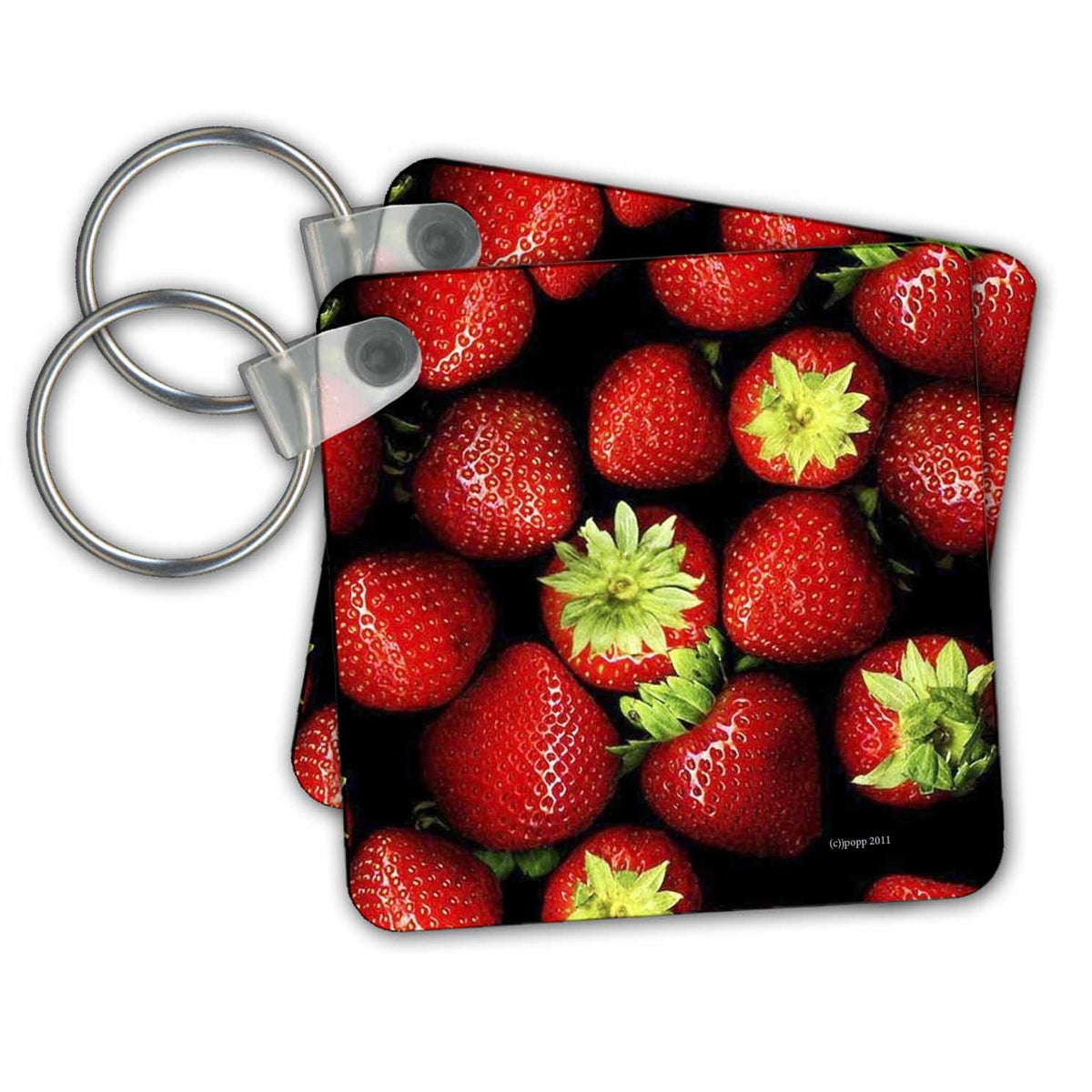 Key Chain - strawberries Wildlife N Nature fruit