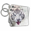 Key Chain - White Wildlife Tiger Animal