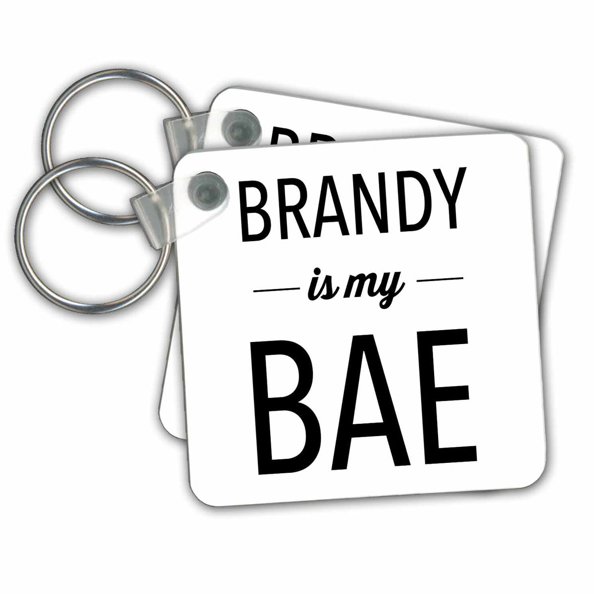 3dRose Key Chains BRANDY IS MY BAE (kc-238427-1)