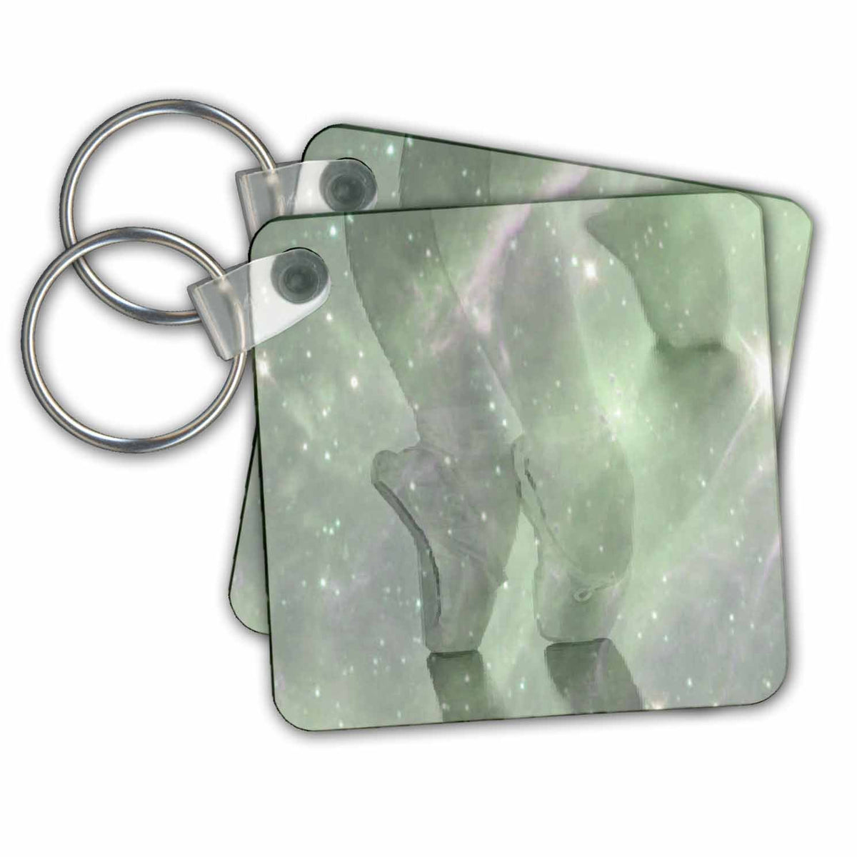 3dRose Key Chains Ballerina Green (kc-23913-1)