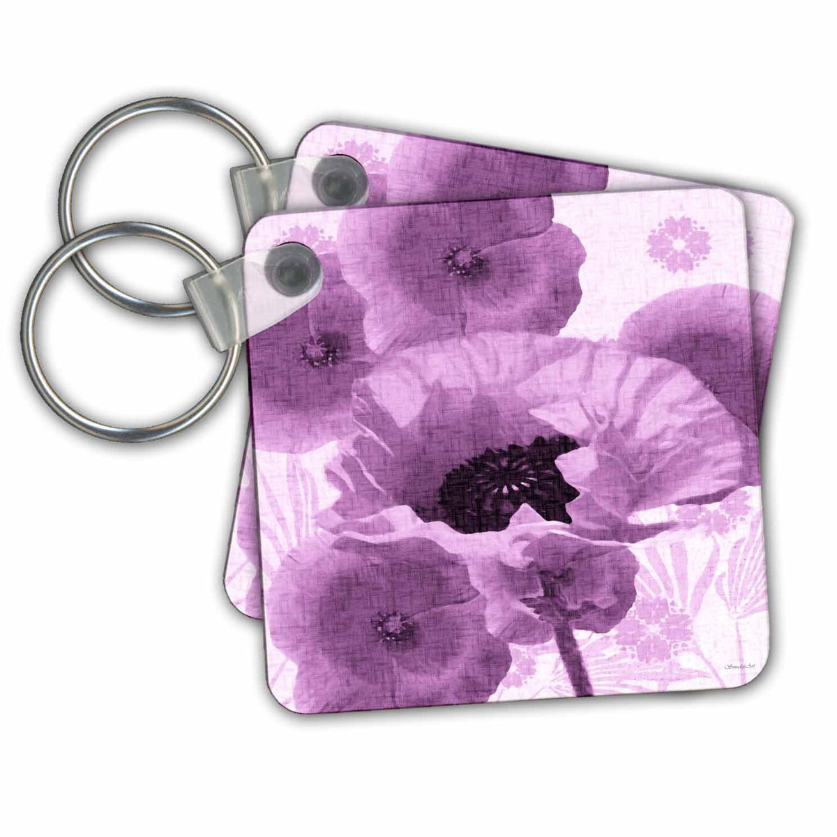 Key Chain - Lavender Poppies Designs 2016