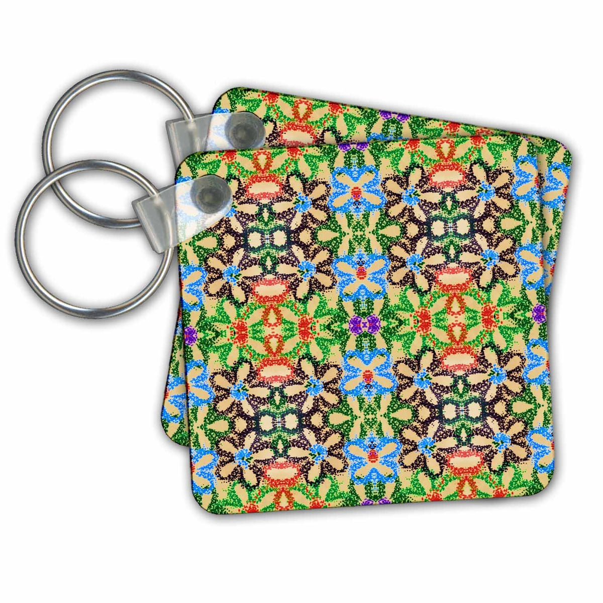 Key Chain - Complimentary Abstract Patterns