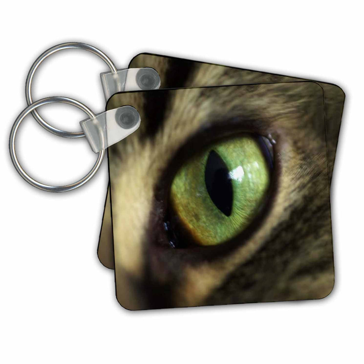 3dRose Key Chains Eye Of Cat (kc-23961-1)