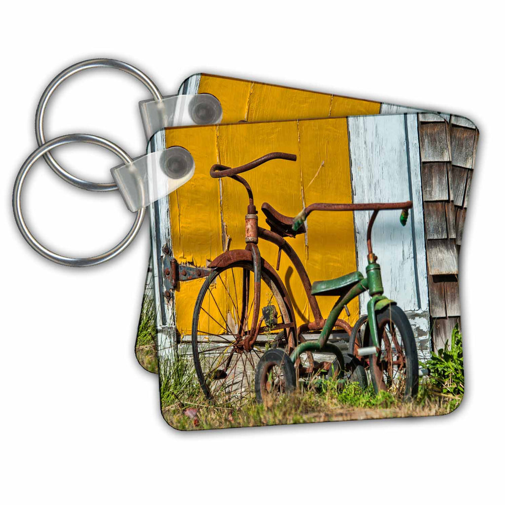 Key Chains Two Old Bikes (kc-239627-1)