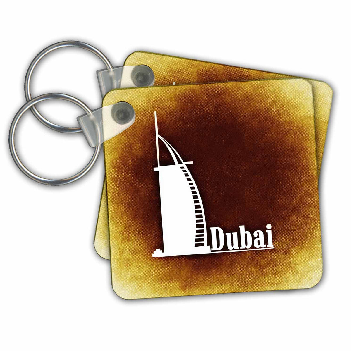 3dRose Key Chains Dubai with Burj al Arab Building (kc-239651-1)