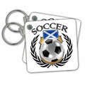 Key Chain - Scotland Soccer Ball with Fan Crest Illustrations