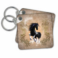 Key Chain - Wild horse with floral elements Köhnen Design Animal