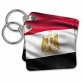 Key Chain - Flag of Egypt waving in the wind Illustrations