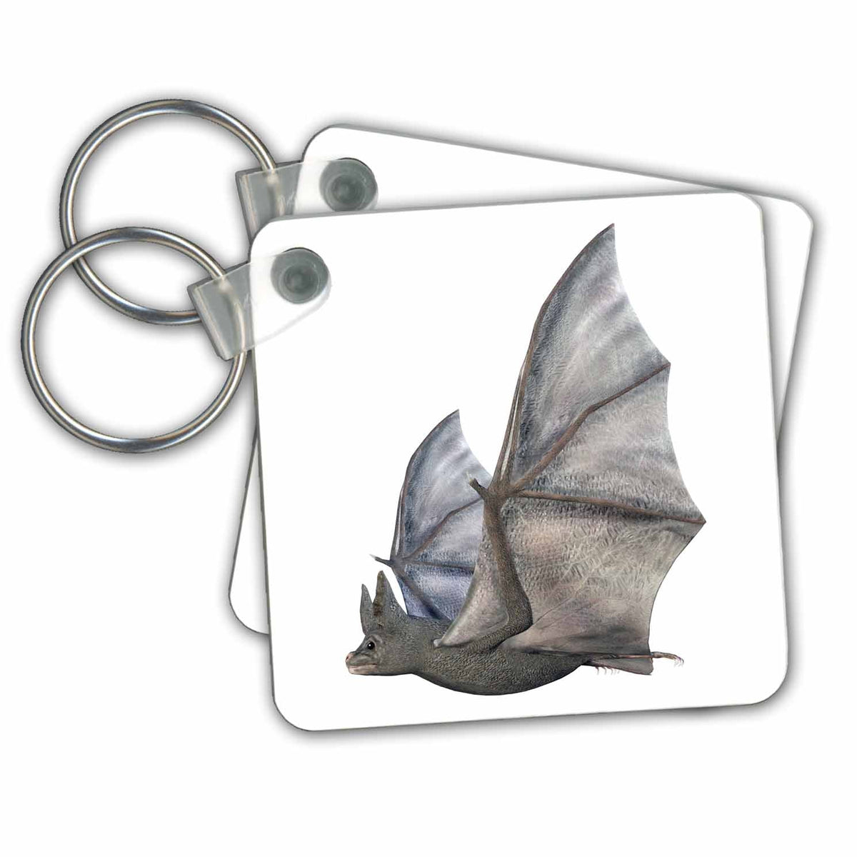 3dRose Key Chains Bat from the Side with Wings Up (kc-239803-1)