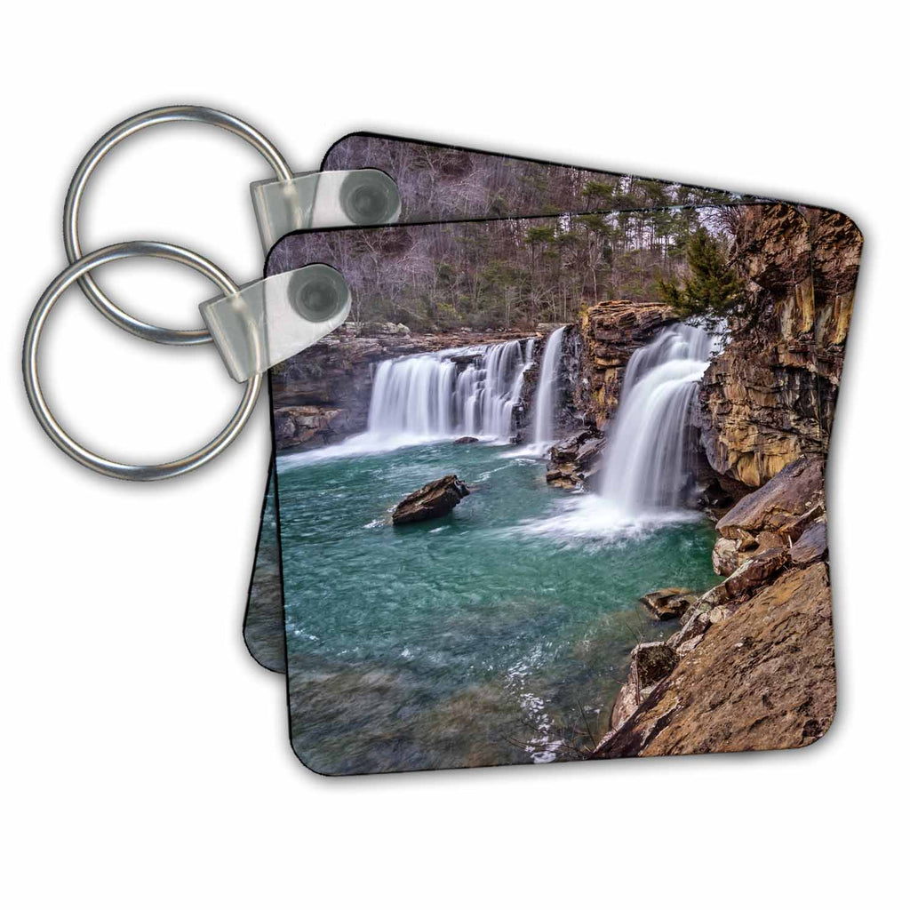 3dRose Key Chains Little River Falls in Alabama (kc-239843-1)