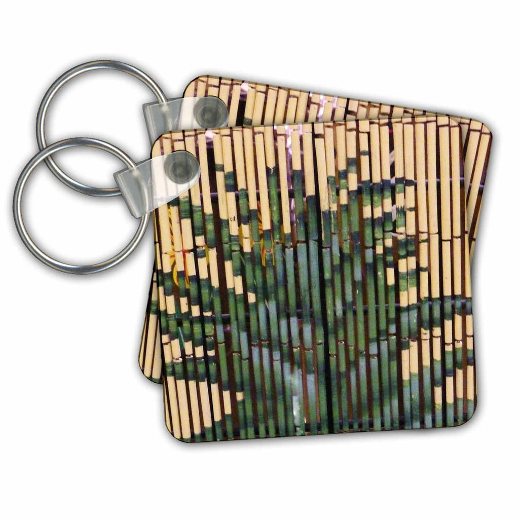 3dRose Key Chains Palm On Bamboo (kc-23990-1)