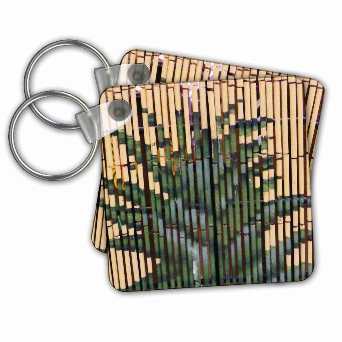 3dRose Key Chains Palm On Bamboo (kc-23990-1)