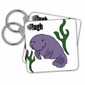 Key Chain - Funny Hugh Manatee Pun Cartoon Design Funny