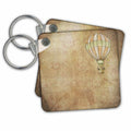 Key Chain - Old Vintage Sheet with Balloon on the Background Vintage