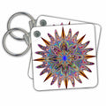 3dRose Key Chains Geometric Art in Colorful Design (kc-240213-1)