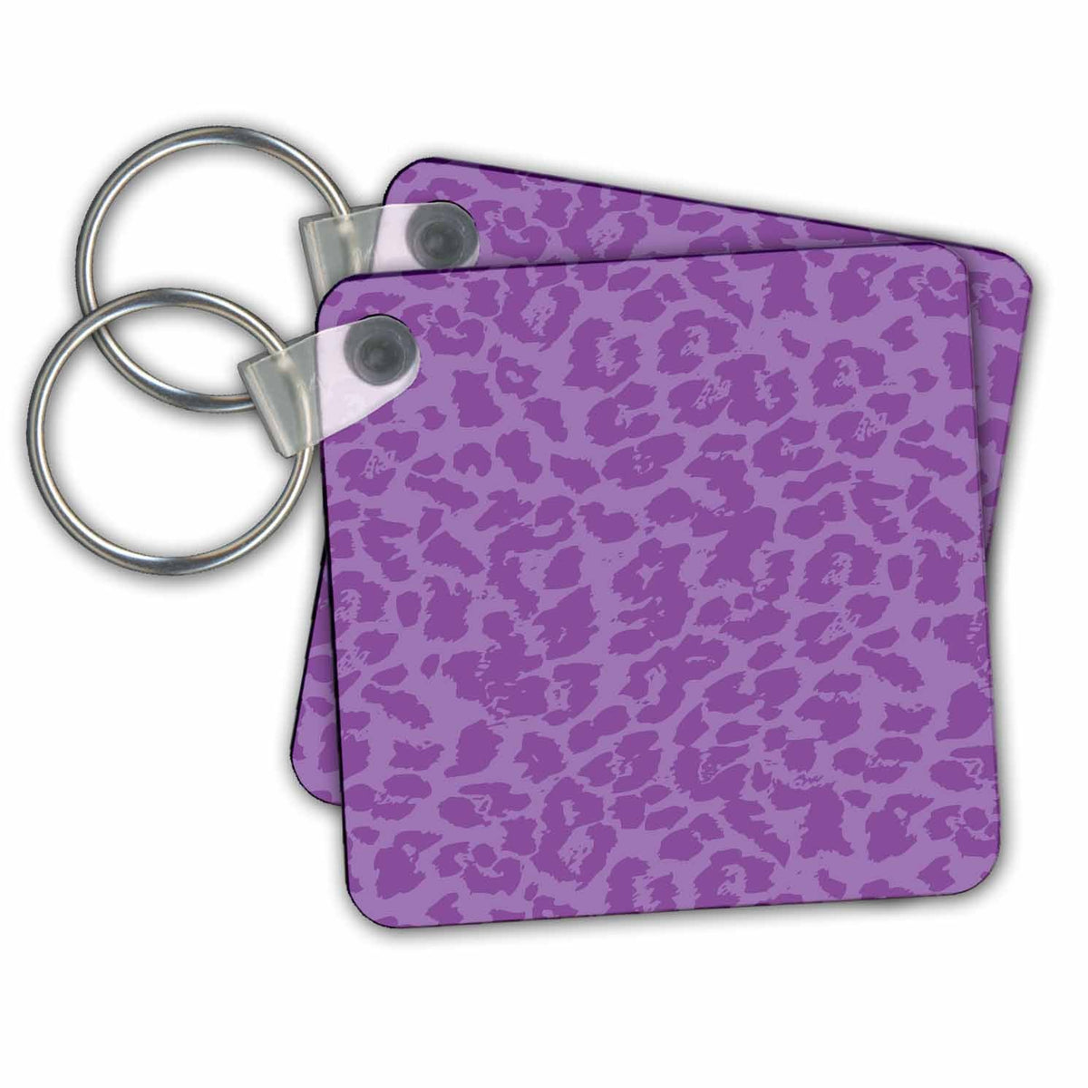 Key Chain - Purple Cheetah Abstract Animal Print Abstract