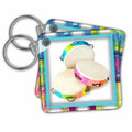 3dRose Key Chains Happy Tamborines (kc-24147-1)