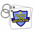 Key Chain - Sunny Day Advocate Support Design – Funny Sarcastic Advocate Designs