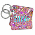 Key Chain - SHINE - TURQUOISE Anne Collections Quotes