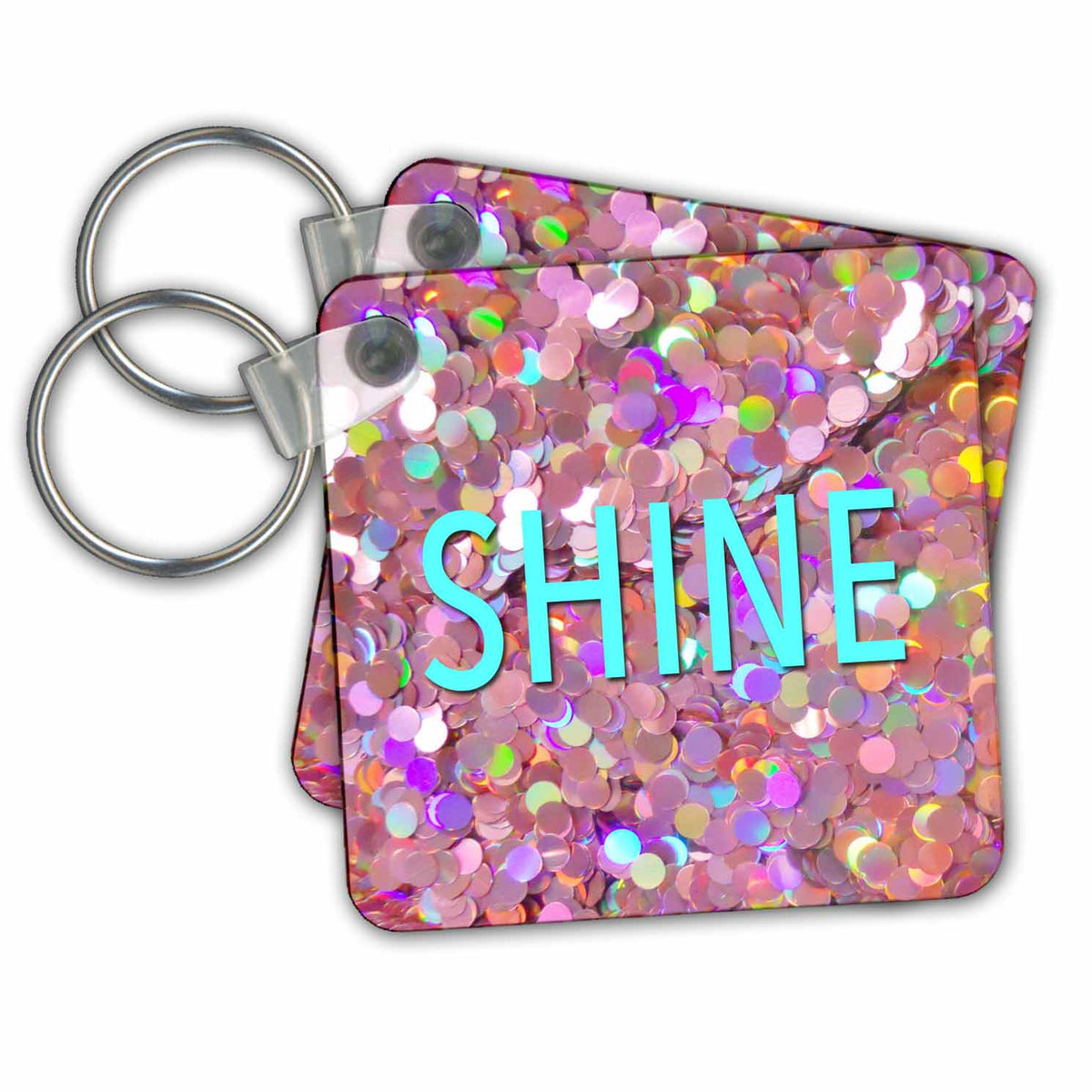 Key Chain - SHINE - TURQUOISE Anne Collections Quotes