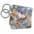 3dRose Key Chains Image Pink Blue and Gold Granite (kc-252648-1)