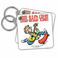 Key Chain - She said YES. Marriage Proposal Quotes