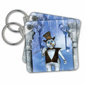 Key Chain - Funny steampunk snowman Köhnen Design Holiday Christmas