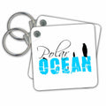 Key Chain - Four oceans. Polar ocean, white background Alexis Design - Four Oceans