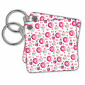 Key Chain - Cute Pink and Blue Donuts, Cookies, and Cupcakes Pattern Pattern