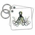 Key Chain - Octopus Drawing On White Background Animals Illustration