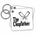 Key Chain - The Chopfather Fun Kitchen Chef Design Culinary Master Illustrations