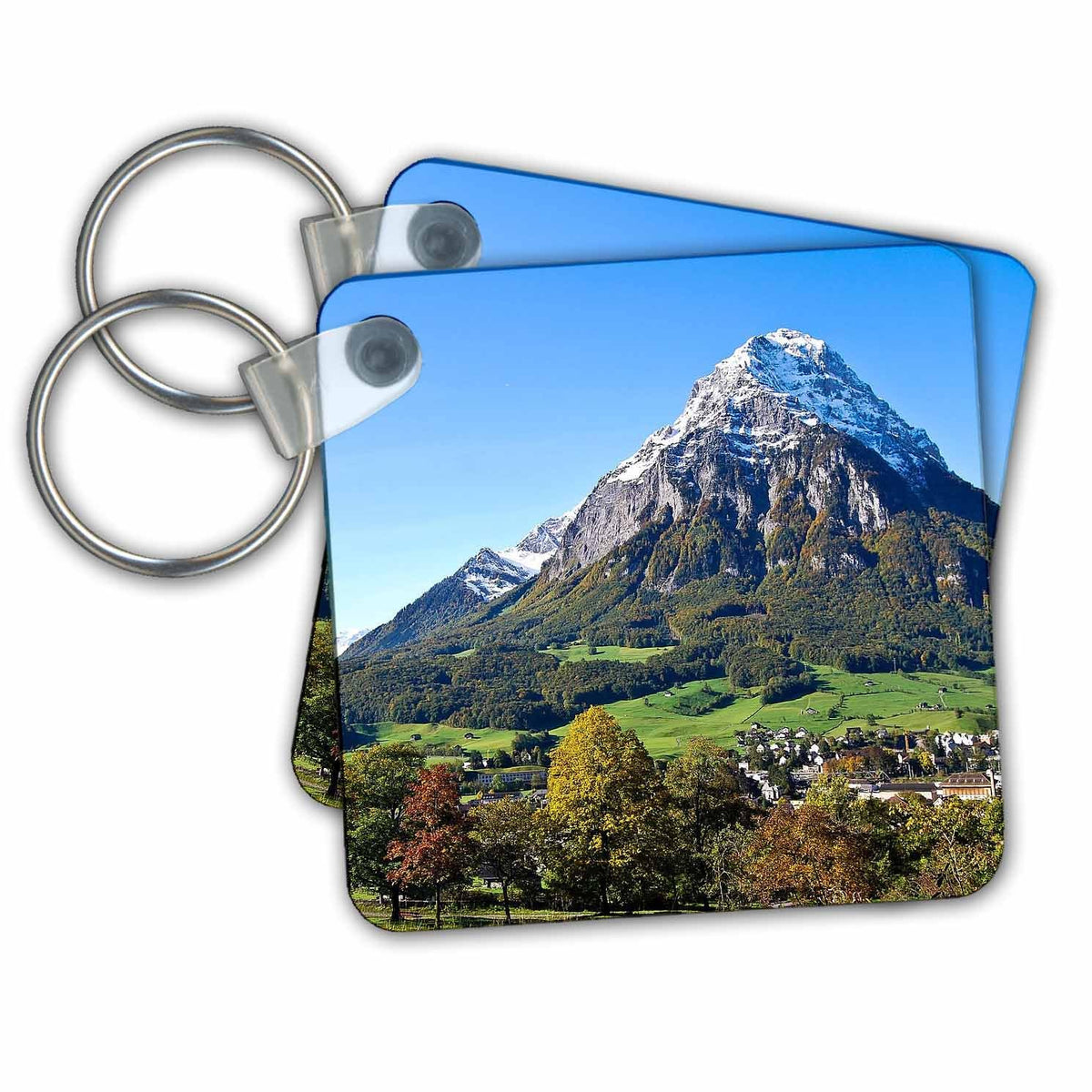 Key Chain - Glarus Alps, Switzerland Cities Of The World