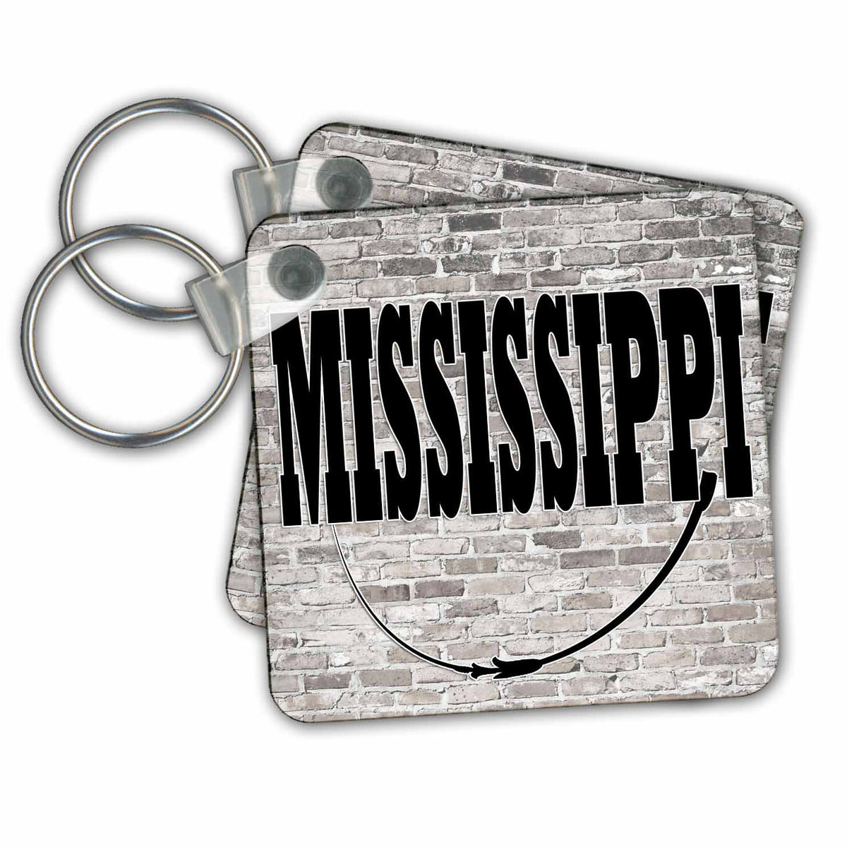 Key Chain - Mississippi. State Capital is Jackson. US States