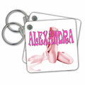 Key Chain - Alexandra. Pink ballet shoes. Kids