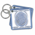 Key Chain - Blue Stocking 1st Christmas to Nephew Christmas Design