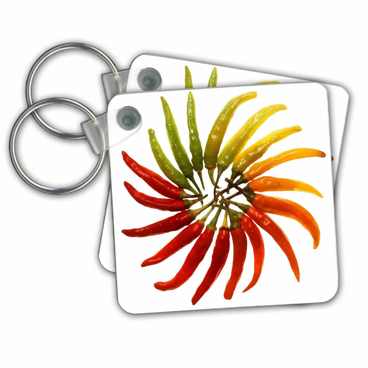 Key Chain - Chili Color Wheel Vector Vector - Chili Peppers