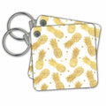 Key Chain - Picturing Gold Glitz Confetti Pineapples PS Chic