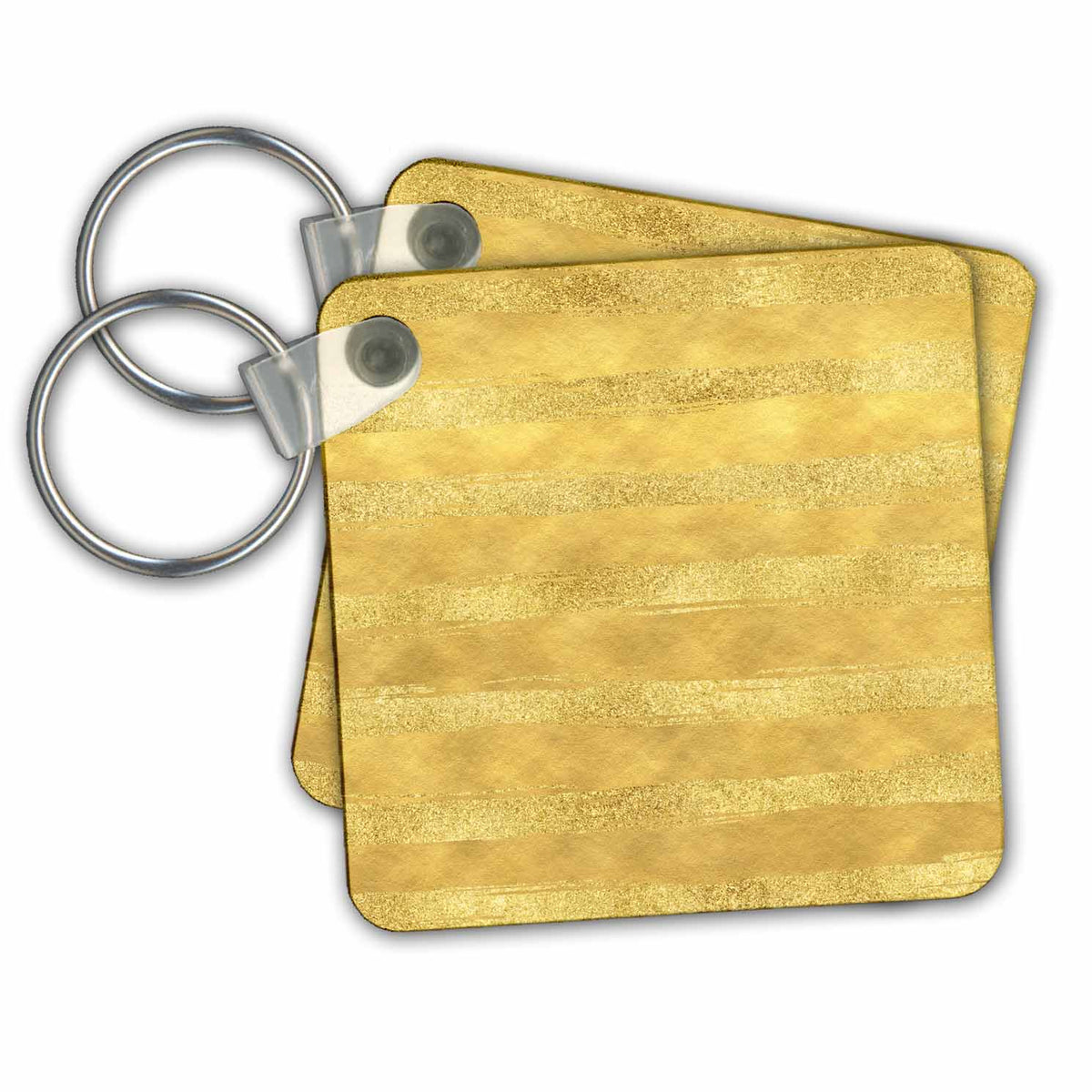 Key Chain - Picturing Glitzy Chic Gold Stripes PS Chic