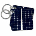 Key Chain - Dark blue solar power panel divided into two parts by white frame Alexis Photography - Objects