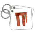 Key Chain - Pi mathematical symbol made of three building bricks Alexis Design - Funny
