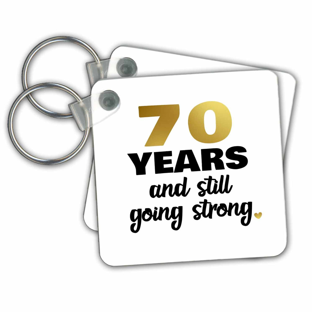 Key Chains 70 Year Celebration Still Thriving 70th Wedding Commemoration Present