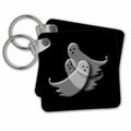 3dRose Key Chains Invisible Ghosts (kc-30998-1)