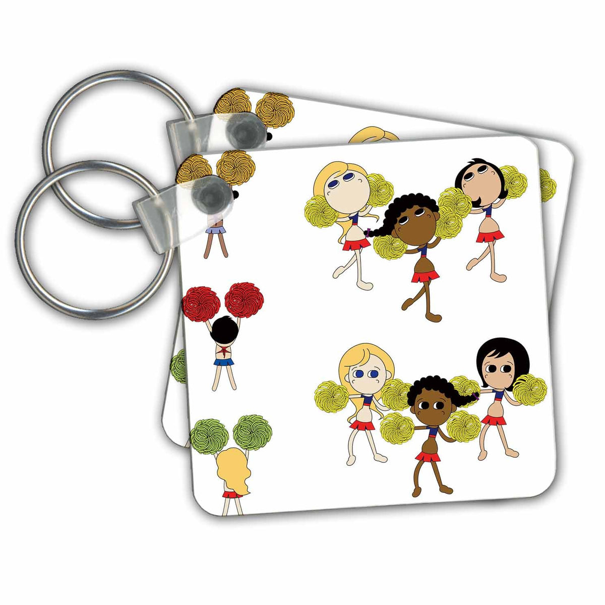 3dRose Key Chains Cheerleaders. (kc-337647-1)