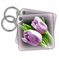 3dRose Key Chains Pretty Pink Tulips- Flowers- Easter- Photography (kc-33779-1)