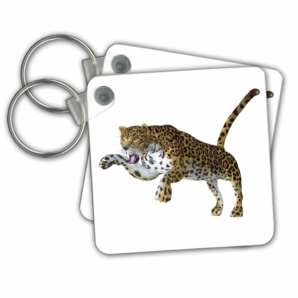 3dRose Key Chains Leopard (kc-34491-1)