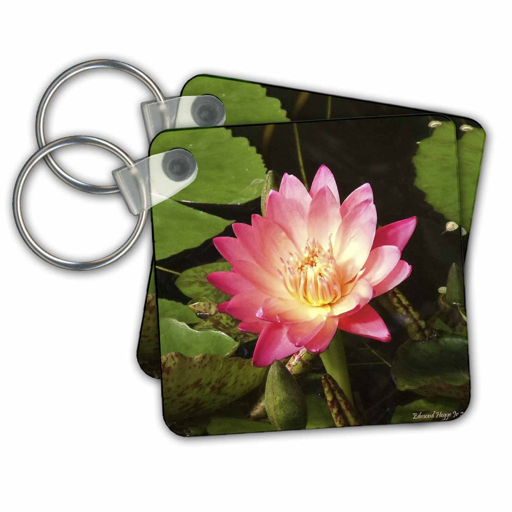 3dRose Key Chains Red Water Lily (kc-34536-1)