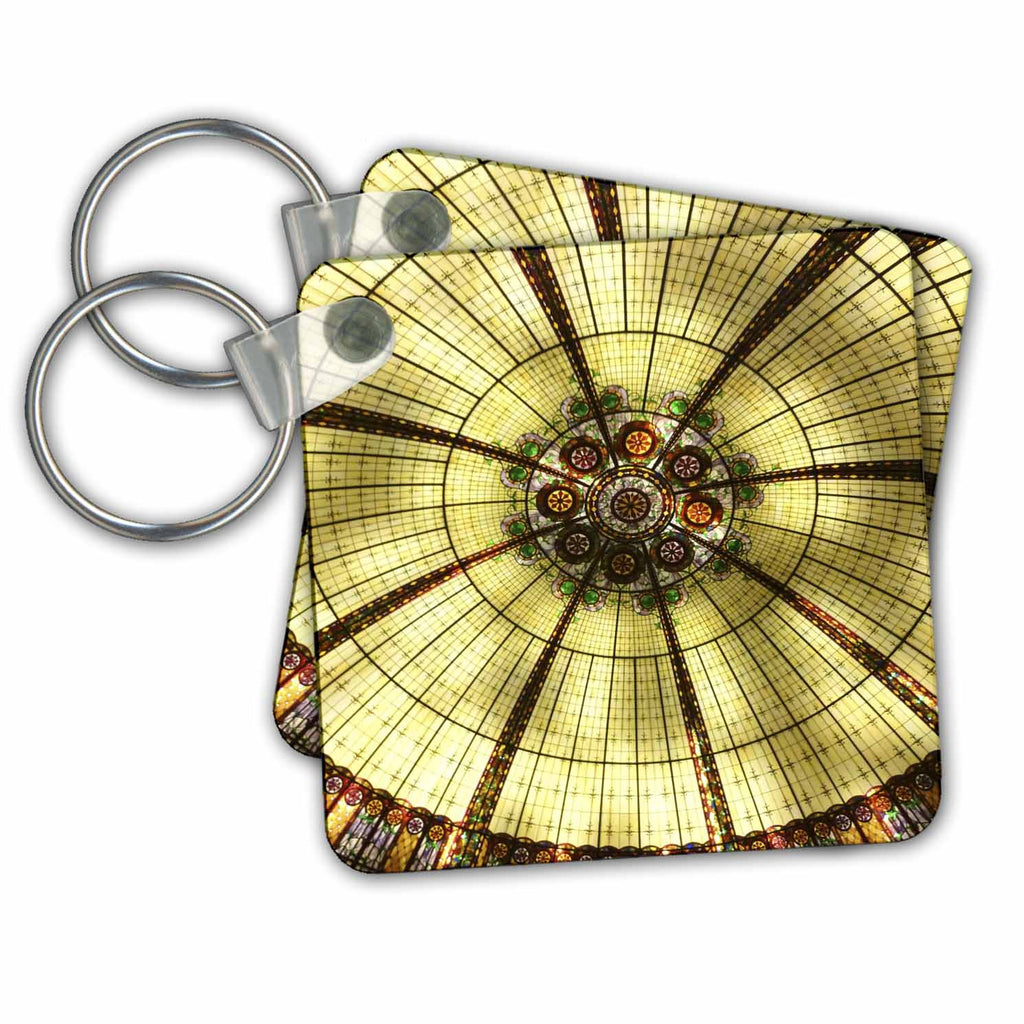 3dRose Key Chains Stained Glass Ceiling (kc-34751-1)