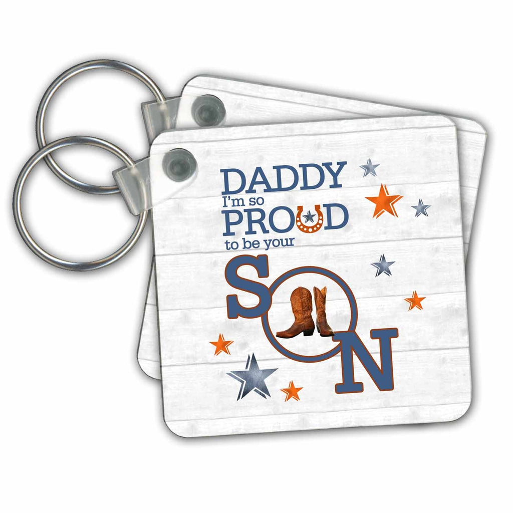 Key Chains Proud to be Your Son Daddy Western Fathers Day Theme (kc-347615-1)